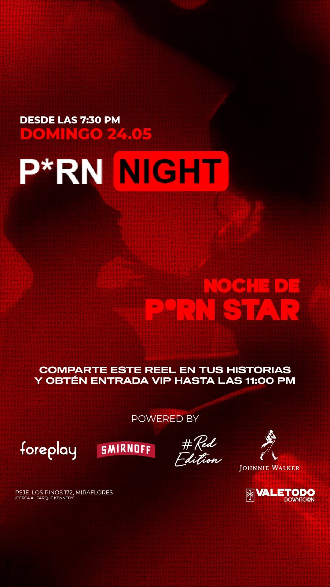 P*RN NIGHT
Todo los domingos de mayo
Ven y diviértete con nosotros 🔥❤️