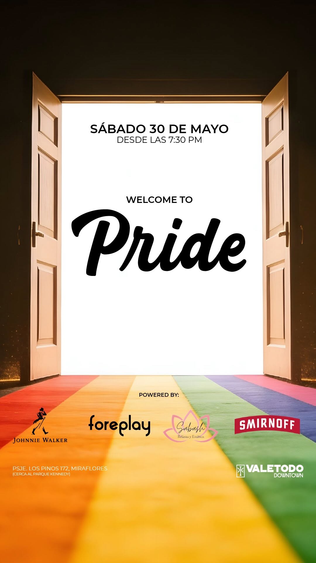 🌈La puerta está abierta…
y esta noche el orgullo se vive sin límites. 💖

Bien