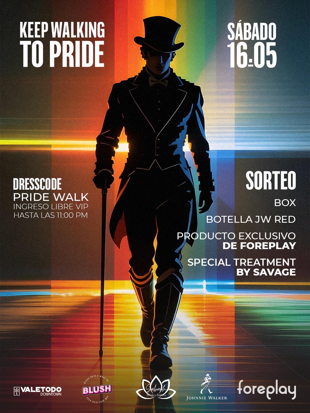 Sorteo KEEP WALKING TO PRIDE!

Para participar:

1️⃣Sigue a @valetododowntow