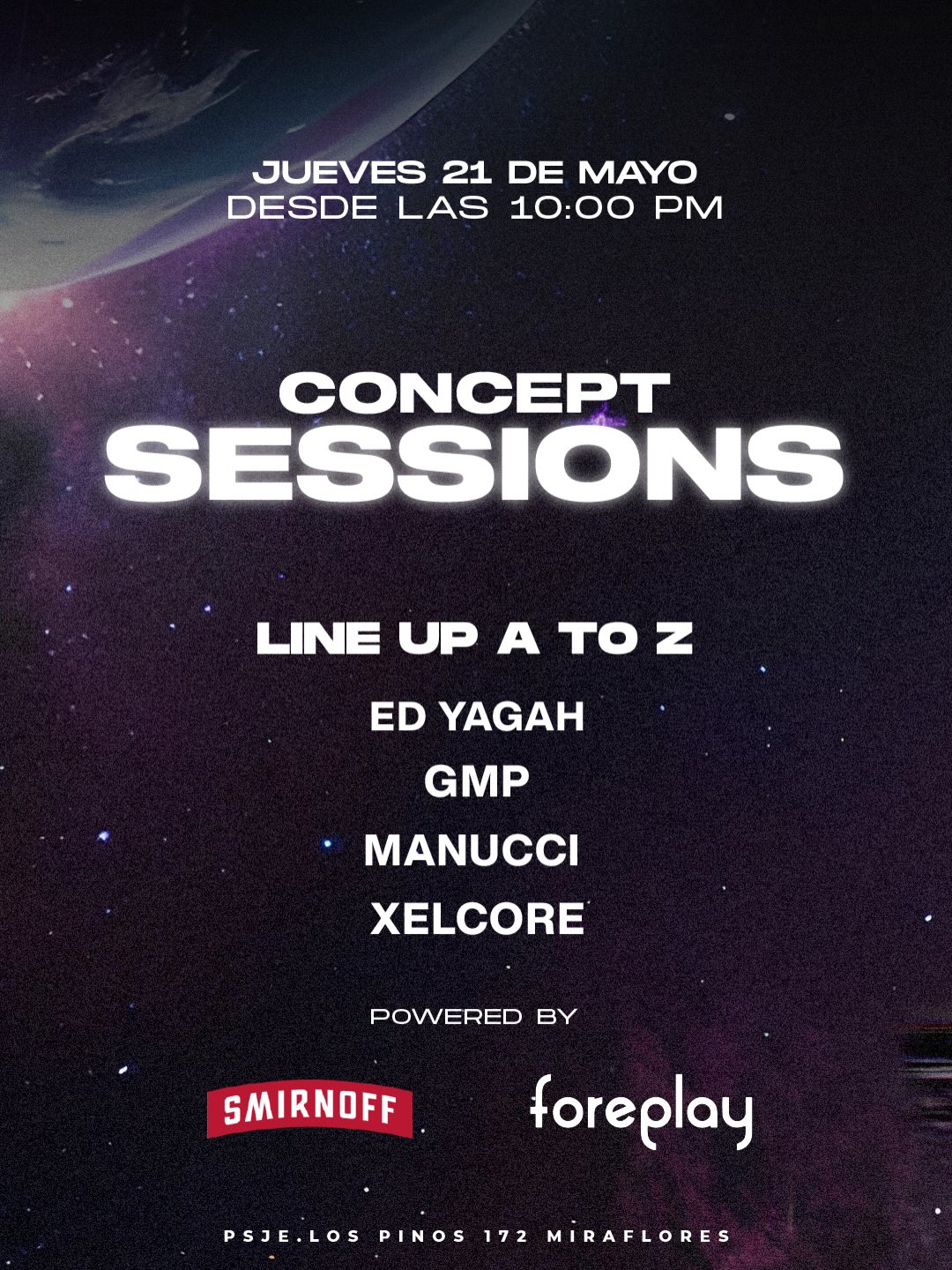 La galaxia tiene su propio ritmo y se baila en las Concept Sessions. 🌌🎛️

Este
