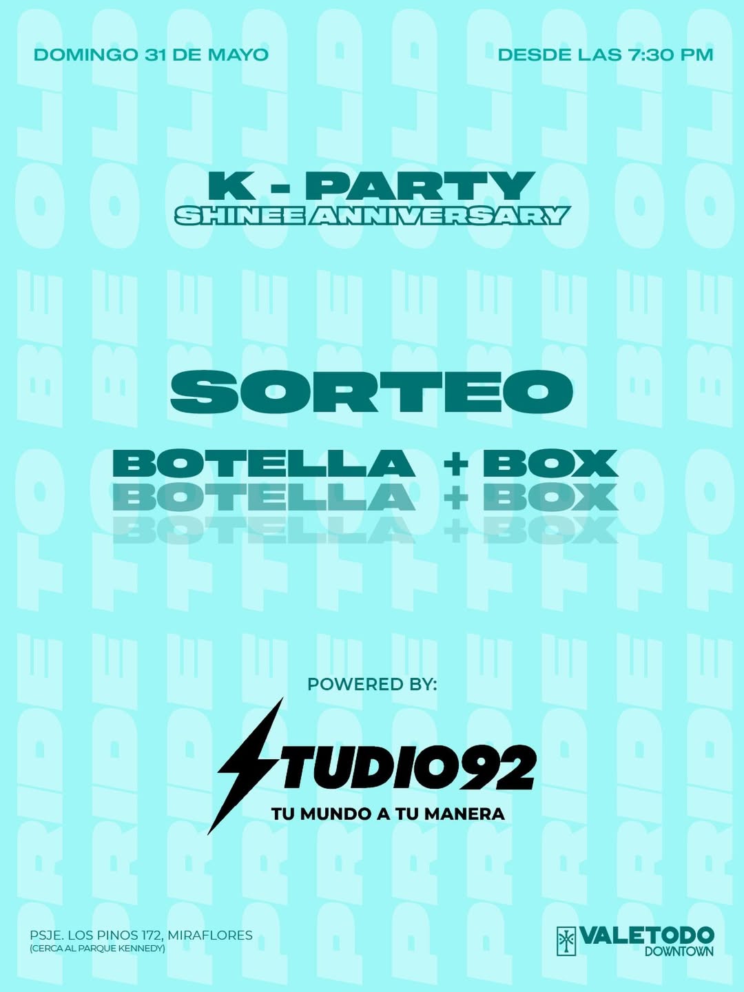 Sorteo

Para participar:

1️⃣Sigue a @valetododowntown.pe @shineeperu
2️⃣ D